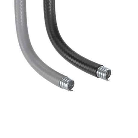 6070R-40 | Металлорукав DN 40мм в гладкой ПВХ изоляции, Dвн 40,0 мм, Dнар 48,0, 25м, цвет серый-3