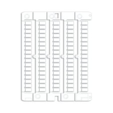 Маркировка для клемм, жесткая, 5х10мм. Период 6мм. Белая