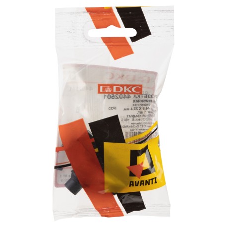 4402501 | Розетка TV оконечная модульная, "Avanti", "Черный квадрат", 1 модуль-4