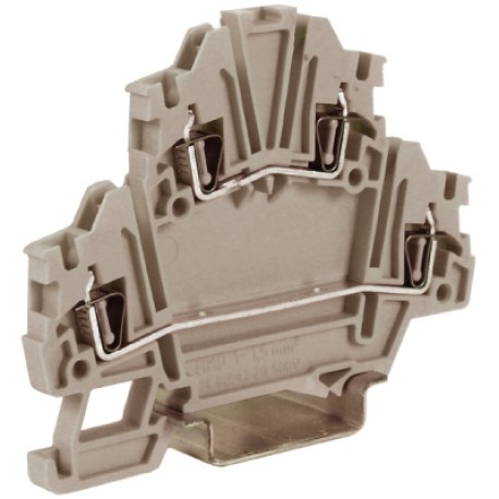 ZHD200GR | HMD.1GR, 2-х уровневый проходной зажим, серый, 1,5 кв.мм