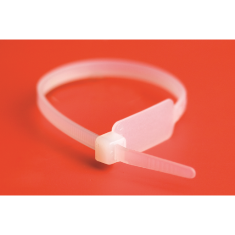 252190-M | Хомут P6.6 маркировочный, белый, 4,8х190, табличка 28х13