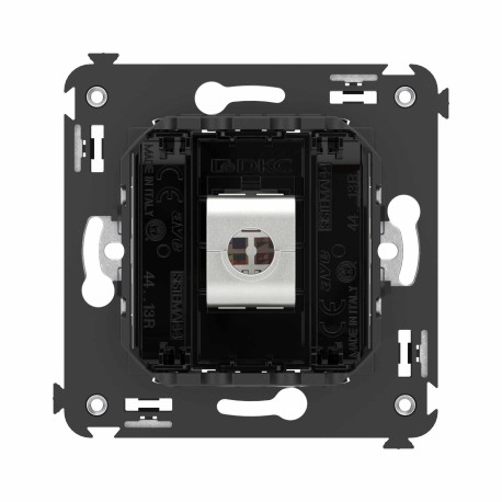 4402773 | Компьютерная розетка RJ-45 без шторки в стену, кат.6А одинарная экранированная, "Avanti", "Черный квадрат"-3