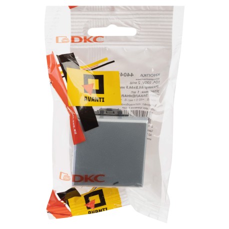 4404152 | Кнопка одноклавишная модульная, "Avanti", "Закаленная сталь", 2 модуля-4