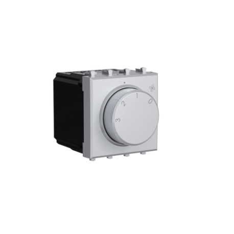 4404172 | Механизм управления вентиляторами модульный, "Avanti", "Закаленная сталь", 2модуля