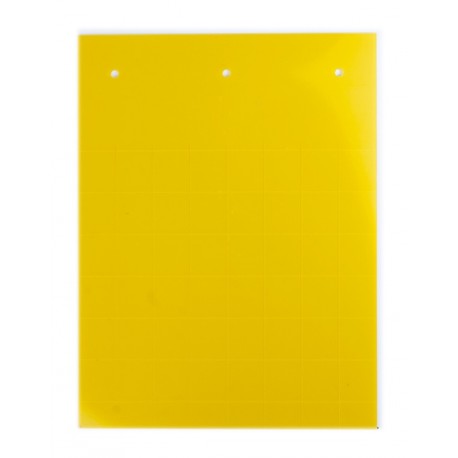 TAS3515Y | Табличка полужесткая. Установка в держатель. Для маркировки модульного оборудования. ПВХ-0,5. Желтый