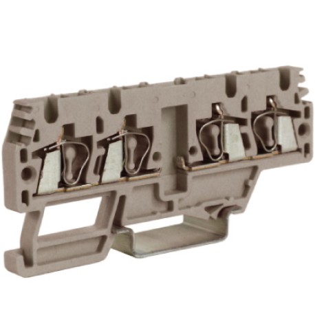 ZHM170GR | HMM.2/2+2/AGR, проходной зажим, 2 ввод/2 вывода, серый 2,5 кв.мм, разомкнутые