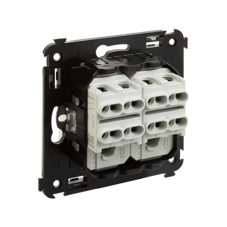 4405124 | Инвертор двухклавишный в стену, Avanti, Ванильная дымка-3