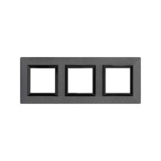 Рамка из металла, "Avanti", графитовая, 6 модулей