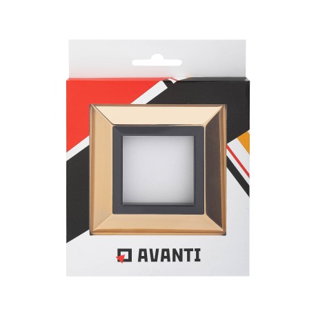 4408852 | Рамка из металла, "Avanti", золотая, 2 модуля-4
