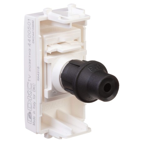 4400501 | Розетка TV оконечная модульная, "Avanti", "Белое облако", 1 модуль-3