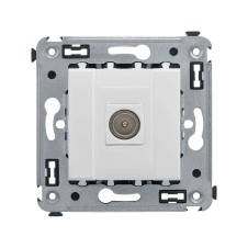 Розетка TV оконечная в стену, "Avanti", "Белое облако"