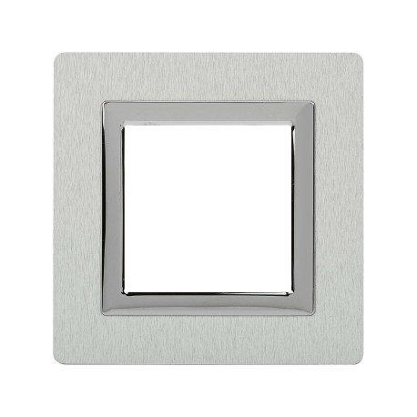 4404832 | Рамка из алюминия, "Avanti", серая, 2 модуля