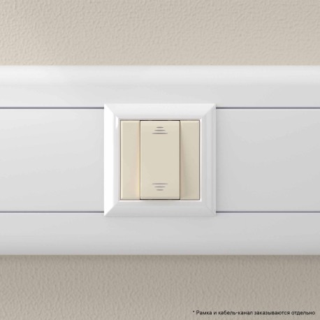 4405101 | Выключатель модульный, "Avanti", "Ванильная дымка", 1 модуль-5