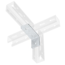 Уголок одиночный удлиненный 92 мм, нержавеющая сталь