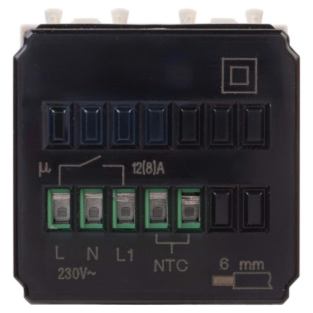 4405162 | Термостат модульный для теплых полов, "Avanti", "Ванильная дымка", 2 модуля-2