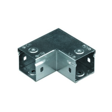 39000ZL | Угол глухой горизонтальный 90°, 50х50, 0.8мм, цинк-ламельное