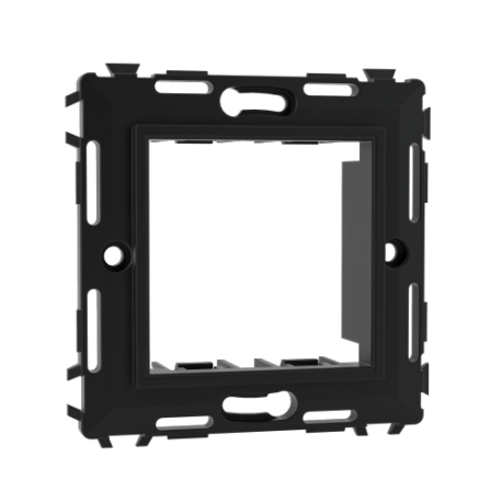 75023N | Каркас на 2 модуля (одноместный), без лапок, черный