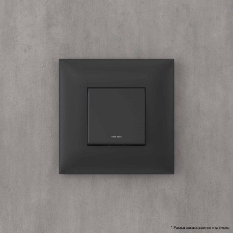 4412103 | Выключатель одноклавишный в стену, Avanti, Черный матовый-5