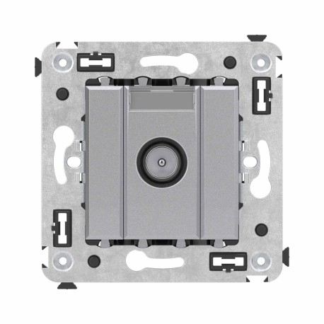 4404523 | Розетка TV оконечная в стену, Avanti, Закаленная сталь