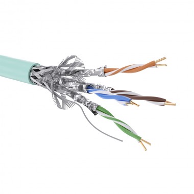 RN6ASFA01AQ | Кабель CAT 6A, S/FTP, нг(А)-HF, бухта 500м, аква