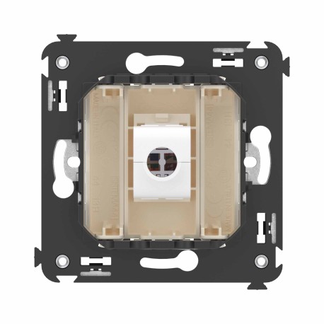 4405673 | Компьютерная розетка RJ-45 без шторки в стену, кат.6А одинарная, "Avanti", "Ванильная дымка"-3