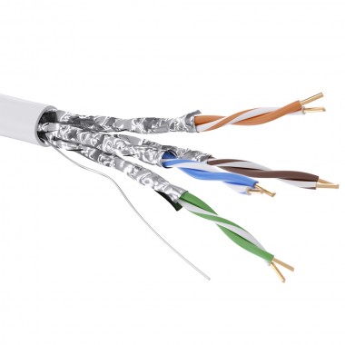 RN6UFA01WH | Кабель CAT 6, U/FTP, нг(А)-HF, бухта 305м, белый
