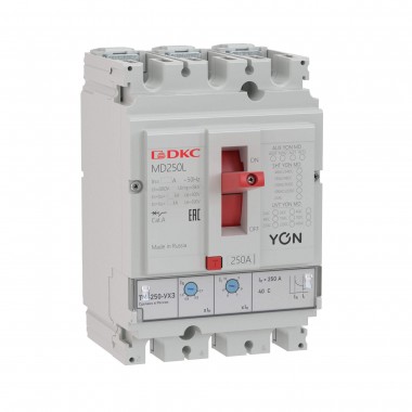 MD250F-TM020 | Выключатель автоматический YON 3P 20А 50kA Ir 0.7…1xIn