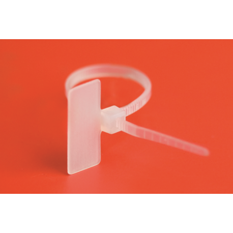 252210-M | Хомут P6.6 маркировочный, белый, 2,5х210, табличка 9,1х20,4