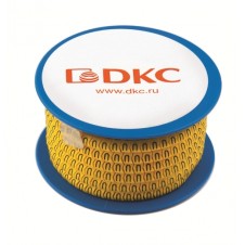 Колечко маркировочное ''J'', 1,3-2,5мм. черное на желтом