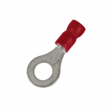 2A8P-EE-PVC | Наконечник с отверстием под винт и изолир.фaланцем ПВХ, легкий ввод жилы, 0,25-1,5 кв.мм М8 (д.8,4 мм) (НКИ)