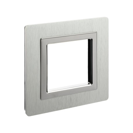 4404832 | Рамка из алюминия, "Avanti", серая, 2 модуля-1