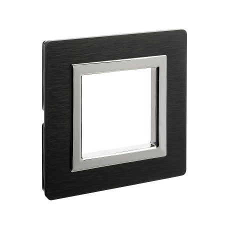 4402832 | Рамка из алюминия, "Avanti", черная, 2 модуля-1