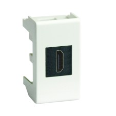 HDMI розетка, Viva, белая, 1 мод.