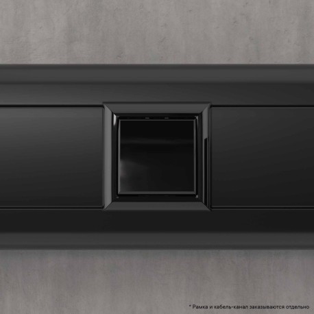 4402152 | Кнопка одноклавишная модульная, "Avanti", "Черный квадрат", 2 модуля-5