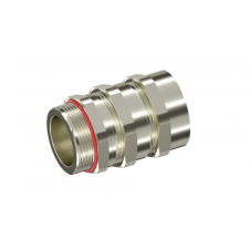 Ввод кабельный взрывозащищенный ADS под бронированный кабель, два уплотнения M32х1,5 d15-24мм D20-31мм, латунь никелированная, IP66/68