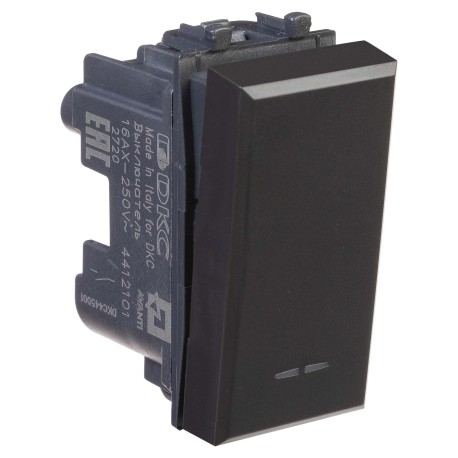 4412101 | Выключатель модульный, Avanti, Черный матовый, 1 модуль-1