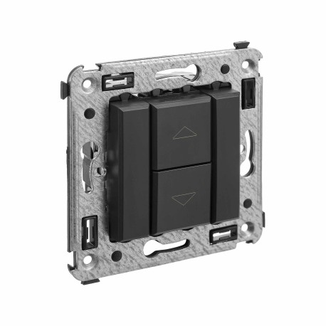 4412183 | Механизм управления рольставней в стену, Avanti, Черный матовый-1