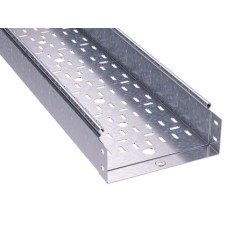 Лоток перфорированный 300х80, L=2000, 0.8мм, нержавеющее