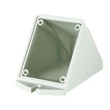 Коробка для настенного монтажа с наклоном розеток с фланцем 84*106 мм