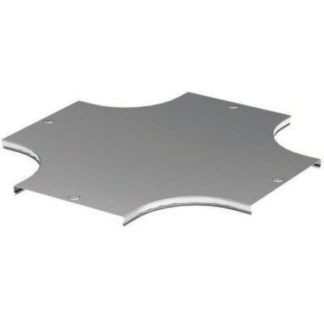 38062RAL7004 | Крышка на ответвитель горизонтальный DPX Х-образный, осн.100, 0.8мм, RAL7004