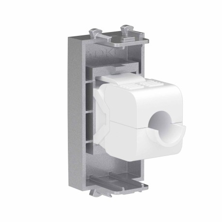 4404691 | Компьютерная розетка RJ-45 без шторки модульная, кат.6, "Avanti", "Закаленная сталь", 1 модуль-2