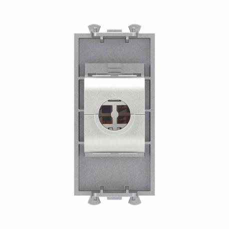 4404771 | Компьютерная розетка RJ-45 без шторки модульная, кат.6А экранированная, "Avanti", "Закаленная сталь", 1 модуль-3