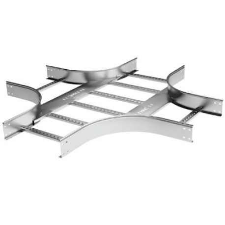 LX8306ZL | Ответвитель Х-образный 80х600, R300, 1.2мм, цинк-ламельное