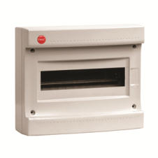 Щиток настенный без дверцы 18 мод., IP40, серый, с усил. клем.блок. 1х87318