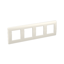 Рамка на 2+2+2+2 модуля (четырехместная), белая, RAL9010