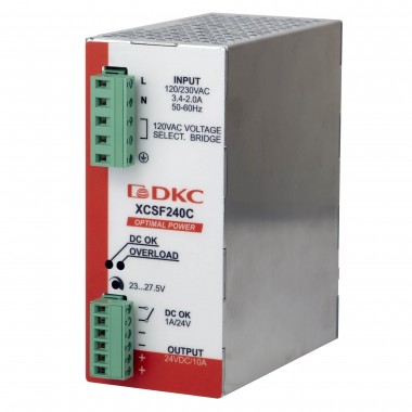 XCSF240DP | Источник питания "OPTIMAL POWER", однофазный, 240Вт, 5А, 48В, с ORing диодом