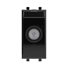 Розетка TV оконечная модульная, Avanti, Черный квадрат, 1 модуль