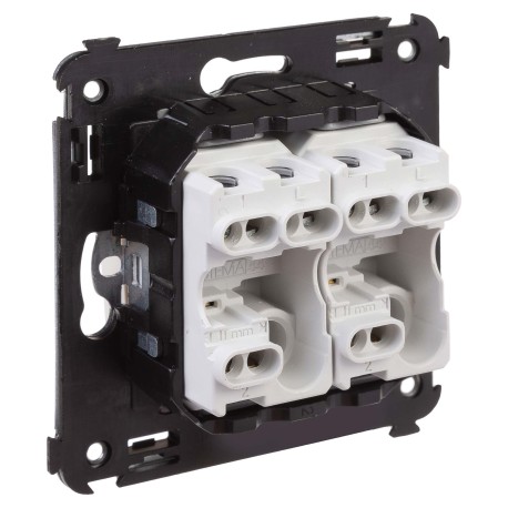 4405114 | Переключатель двухклавишный в стену, "Avanti", "Ванильная дымка"-3