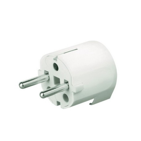 DIS13083N | Вилка кабельная, бытовая с боковым вводом кабеля. Черная. IP20 16А 2P+E 230В