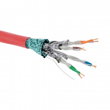 RN5EFFA04RD | Кабель CAT 5е, F/FTP, нг(А)-FRHF, бухта 305м, красный